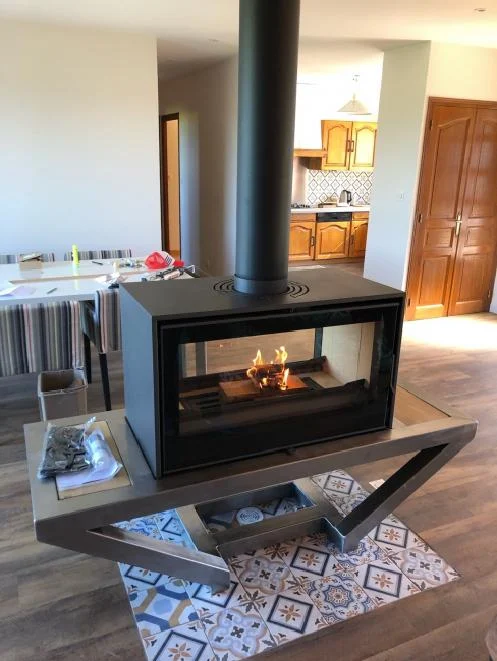 Installation d'un poêle à bois par Chaleur Pile Poêle